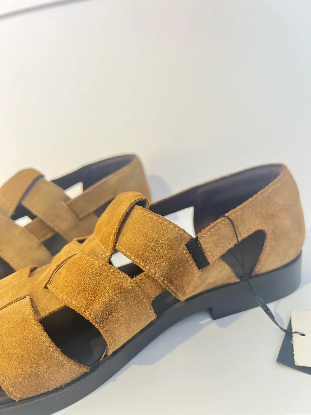 ZARA Men's / Boys Suede Fisherman Sandals in Tan / Brown. 7 (40)